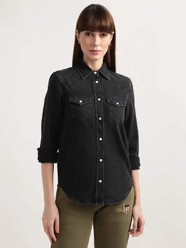 Gant Black Regular Fit Shirt