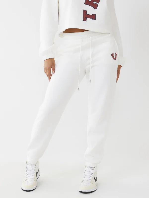 True Religion White Regular Fit Joggers