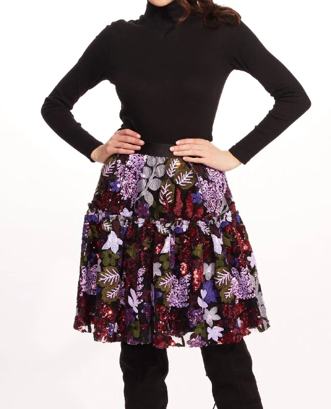 Belle Skirt In Tempest Bloom