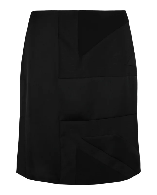 Intarsia Draped Skirt