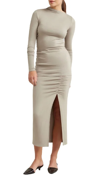 Kiki Midi Skirt In Umber