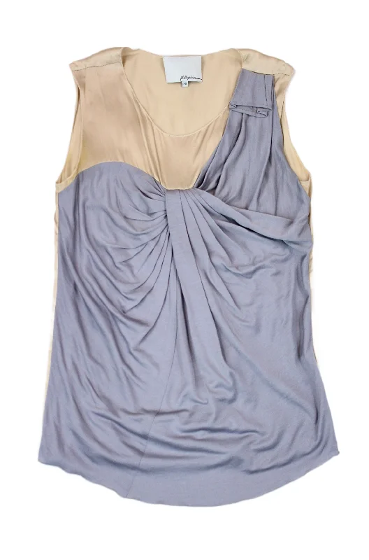 3.1 Phillip Lim - Contrast Drape Top