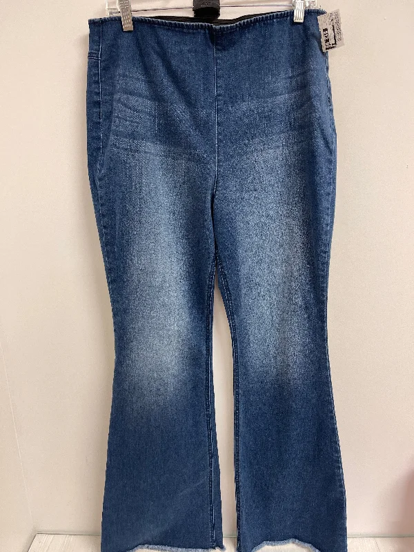 Jeans Boot Cut By Knox Rose In Blue Denim, Size: 12