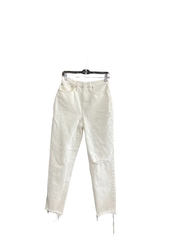 Jeans Boyfriend By Madewell In White Denim, Size: 2