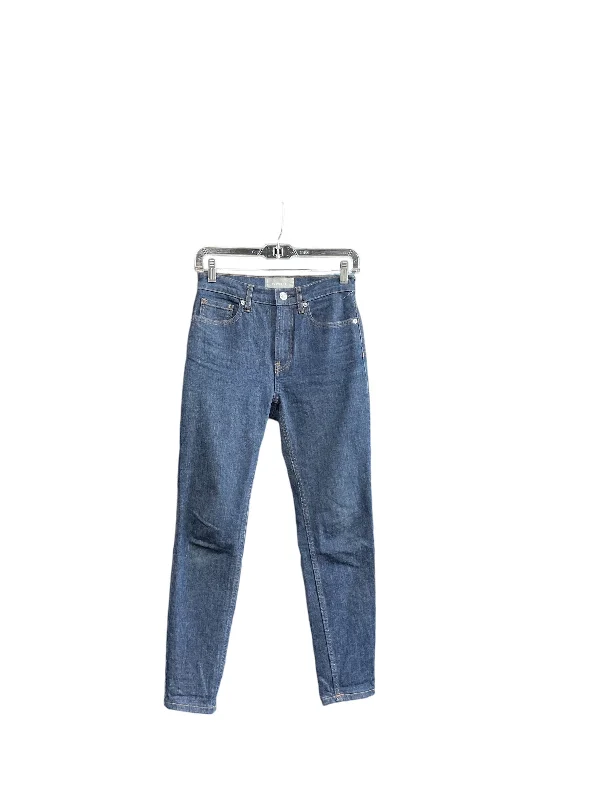 Jeans Skinny By Everlane In Navy, Size: 0