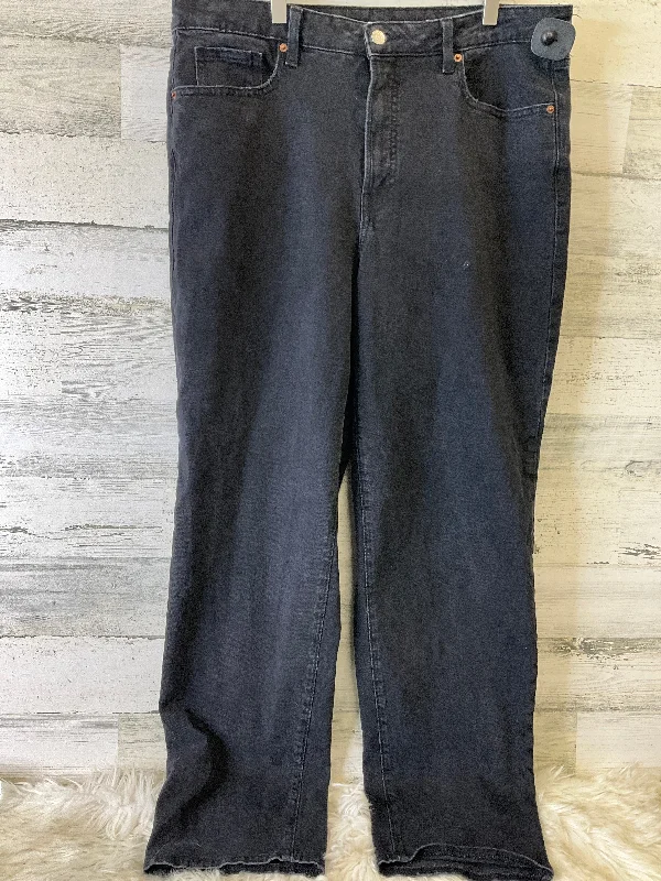 Jeans Straight By Old Navy In Black, Size: 16