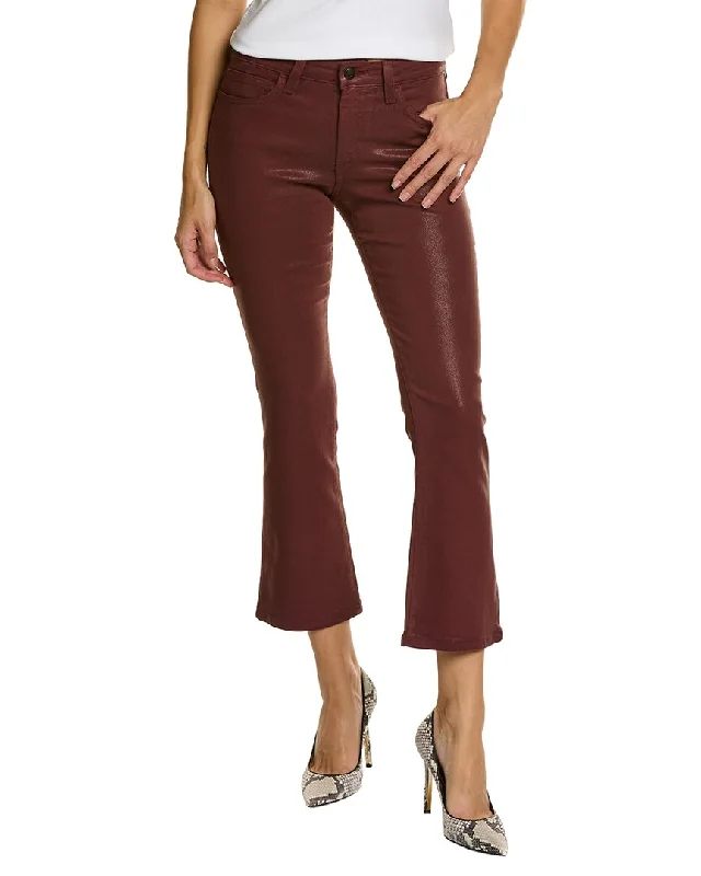 JOE'S Jeans Marsala Coated Mid-Rise Crop Bootcut Jean