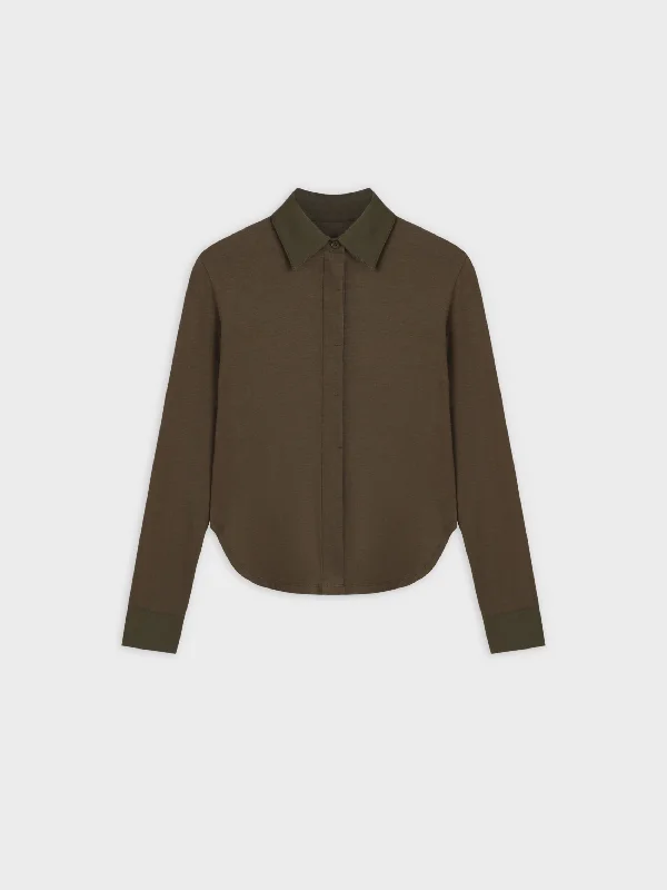 T-SHIRT BLOUSE-OLIVE