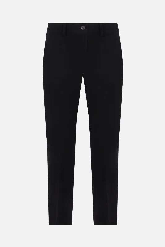 stretch technical fabric trumpet pants