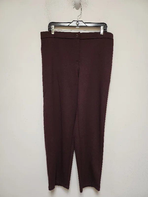 Pants Other By Eileen Fisher In Maroon, Size: 12