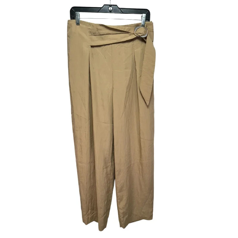 Tie Front Wide Leg Pants Lounge By Vince In Tan, Size: 6