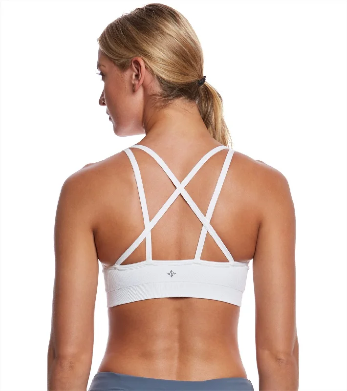 NUX Levitate Seamless Yoga Sports Bra White