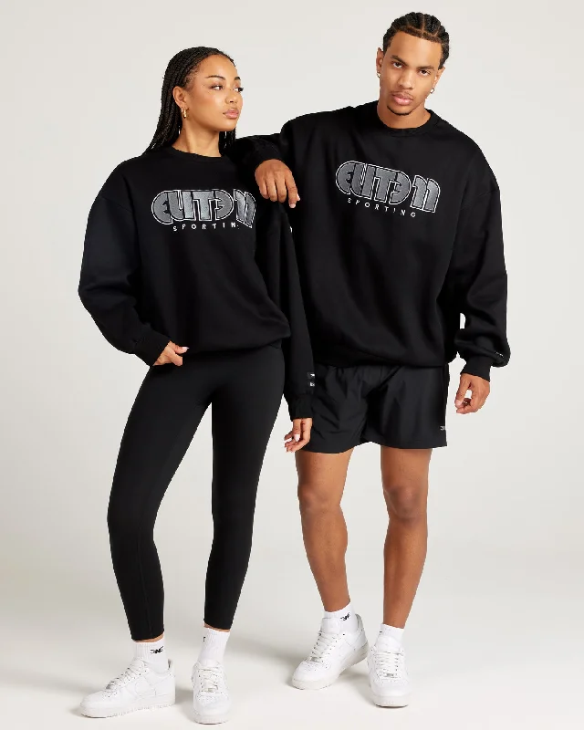 Record Crewneck - Black