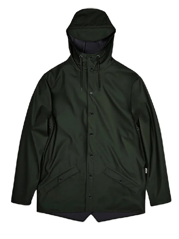 Rains Short Jacket in Green