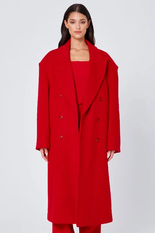 ROZALIA x ATOIR Womens The Coat Chili