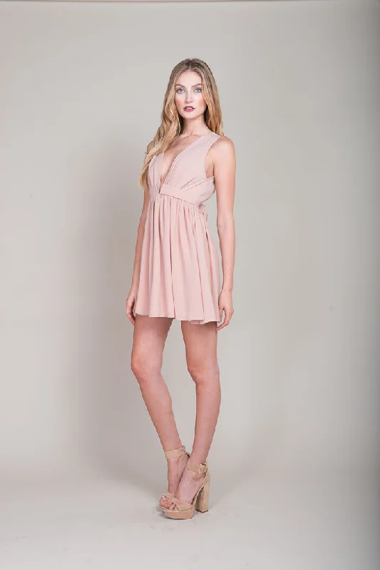 Laine Day Festival Dress Blush