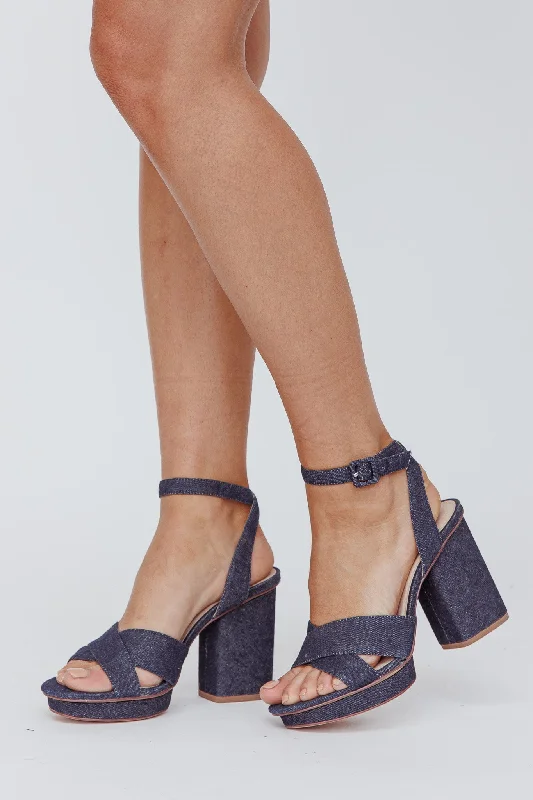 SOL SANA Eden Platform Heel Denim