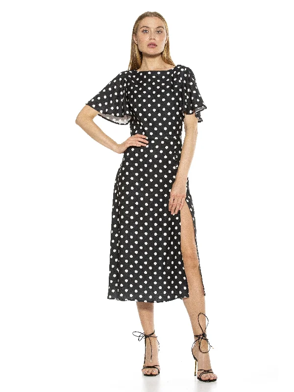 BLK/WHT POLKA DOTS