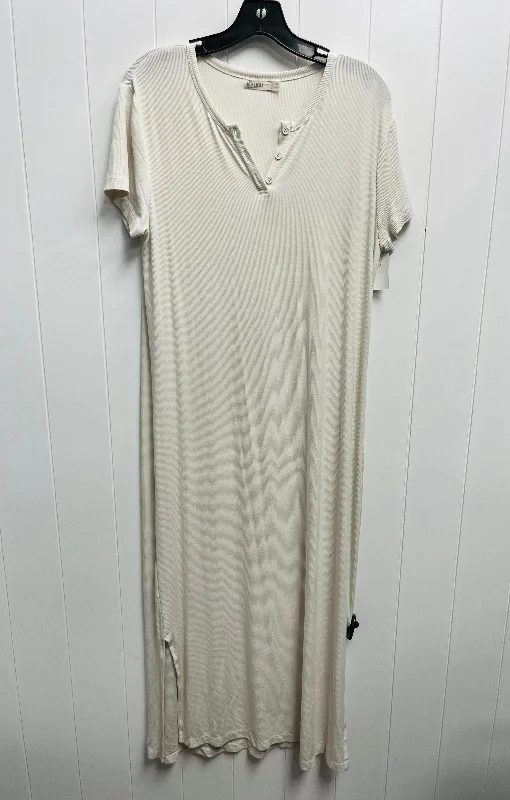 Dress Casual Maxi By Barefoot Dreams In Cream, Size: L