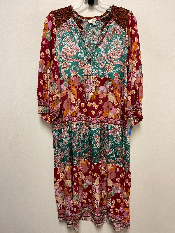 Dress Casual Maxi By Umgee In Multi-colored, Size: S