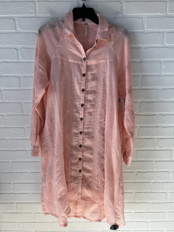 Dress Casual Midi By Free People In Peach, Size: S