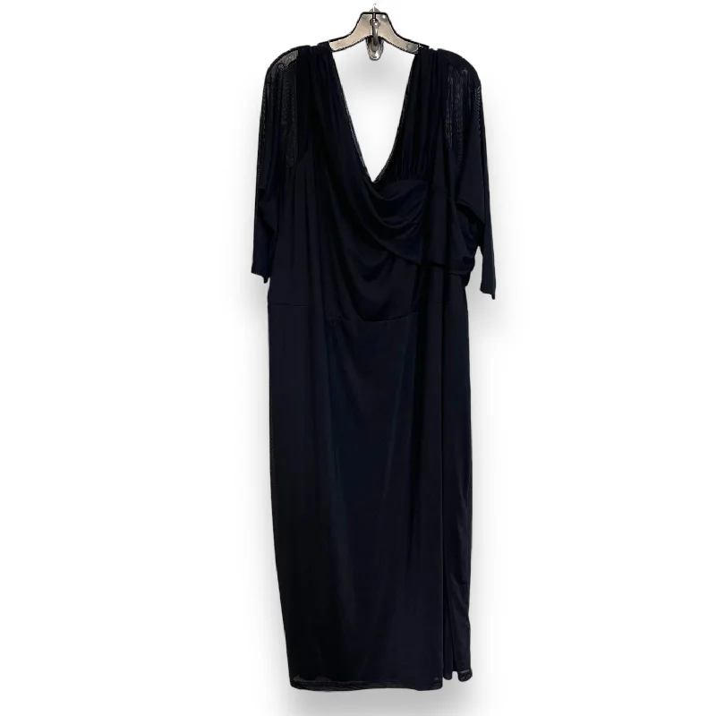 Dress Casual Midi By Lane Bryant In Black, Size: 5x