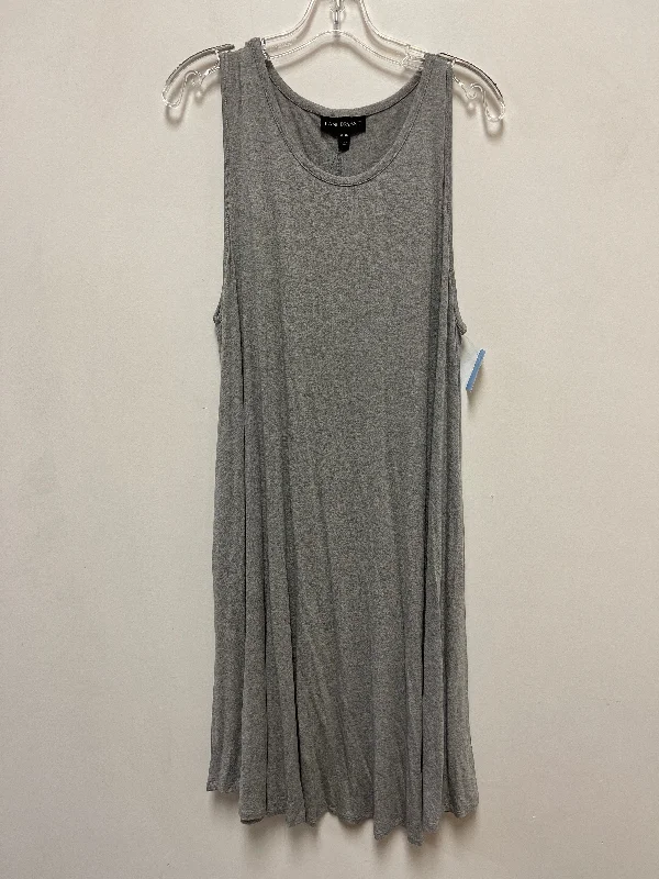 Dress Casual Midi By Lane Bryant In Grey, Size: 2x