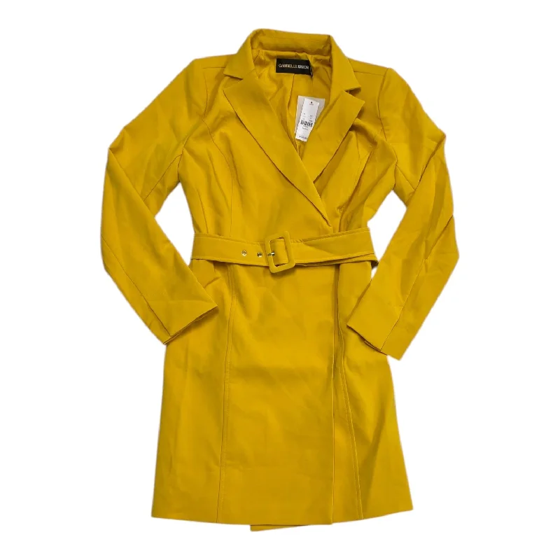 Dress Casual Midi By New York And Co In Yellow, Size: S