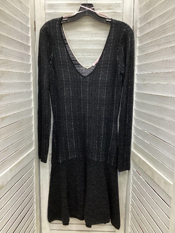 Dress Casual Midi By Victorias Secret In Black, Size: M