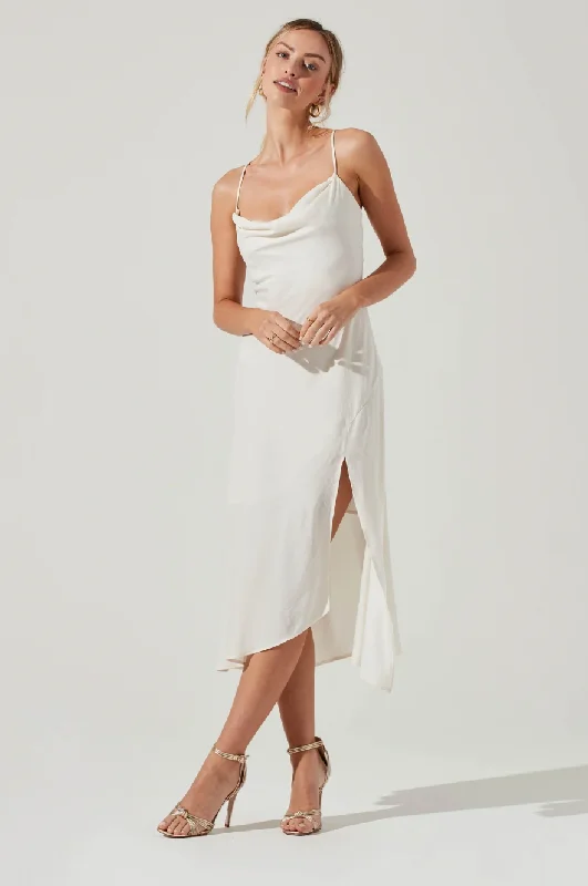 Gaia Midi Dress - Off White