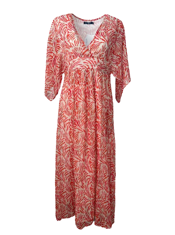 Vintage Kaftan Maxi Dress in Jungle Dot