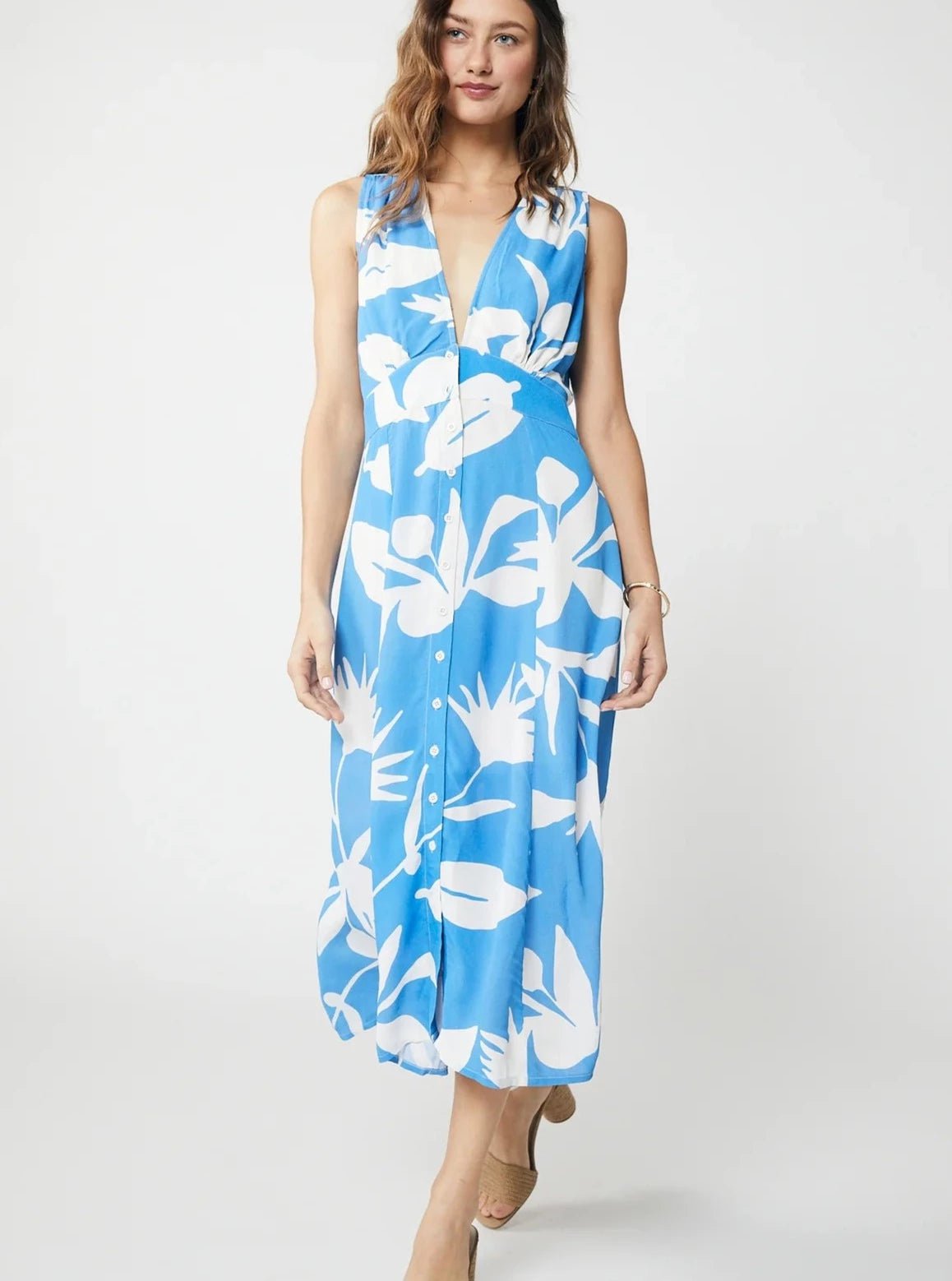 Robin Maxi Dress in Blue Spring