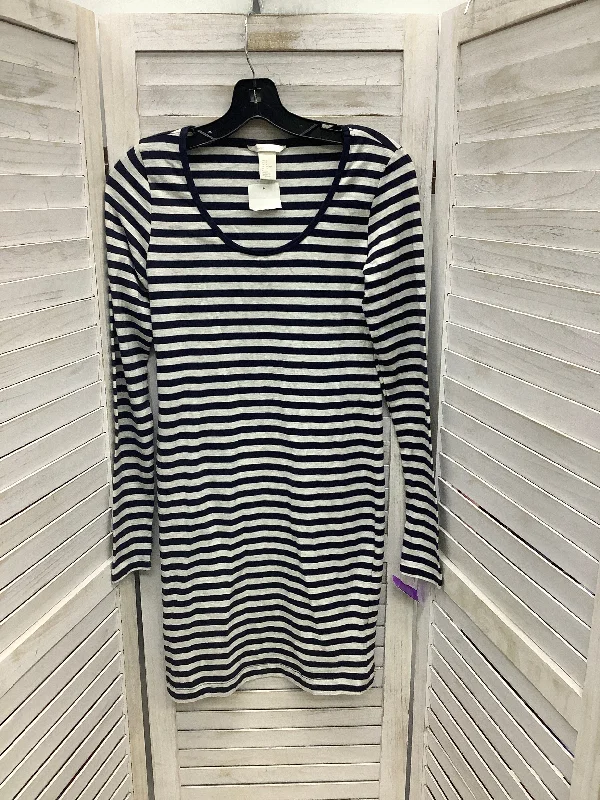 Striped Pattern Dress Casual Midi H&m, Size S