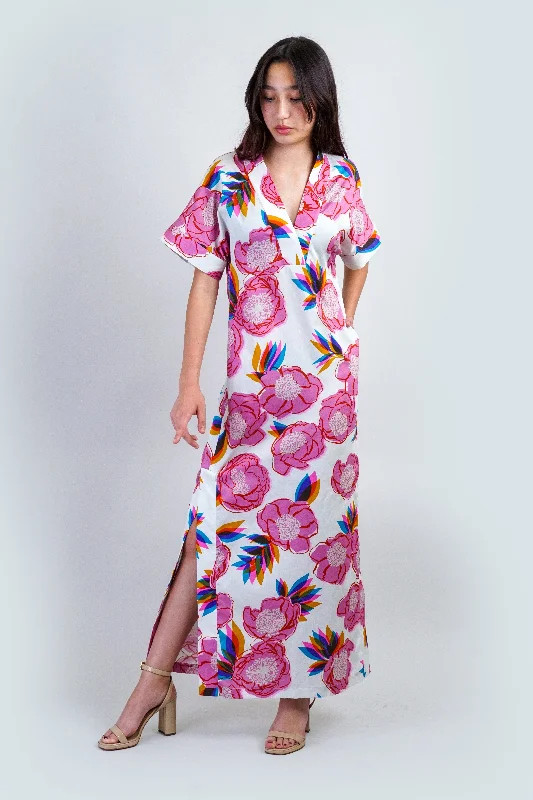 Summer Garden Kimono Kiko Maxi Dress