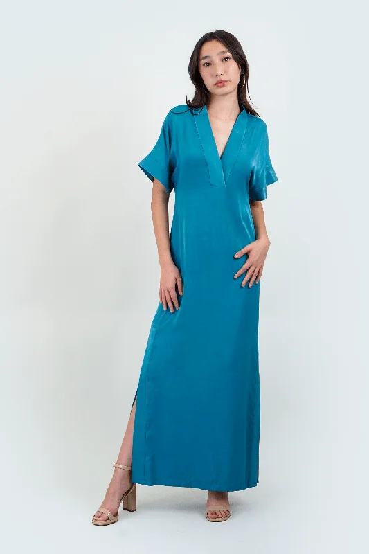 Teal Kimono Kiko Maxi Dress