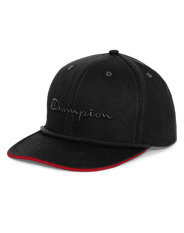 Champion Life™ Mens Snapback Baseball Hat with Braided Rope