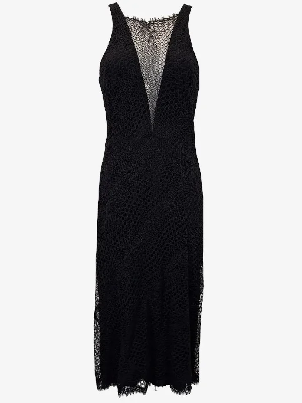 Dion Lee Circular Lace Plunge Evening Dress Size 6